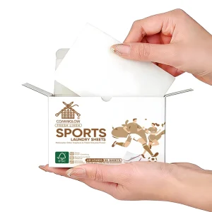 Supply Sensitive Skin Professional Sport Detergent Sheets Cold Water Wash High Solubility Sport Laundry Sheets