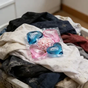 초고속 친환경 일회용 세탁 캡슐, 항균 진드기 제거, 지속적인 향기, 강력한 의류