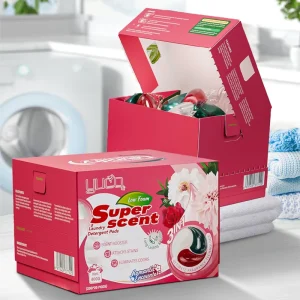 Ultra Concentrated Laundry Pod Long Last Fragrance Powerful Stain Removal and Fresh Scent 3 in 1 Laundry Detergent Pods Capsules
