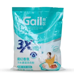 Washing Powder 200g Factory Laundry Detergent Powder and Decontamination Fragrant and Disposable for Apparel Clothes