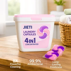 Cápsulas de Lavagem Descartáveis 4 em 1 Sem Resíduos, Ecológicas, Não Tóxicas, para Lavagens Delicadas e Pesadas, Fornecimento em Grande Escala