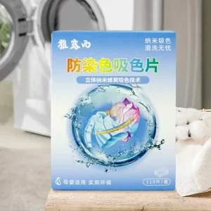 110pcs Strong Dye Absorbent Laundry Machine Wash Absorber Catcher Sheets