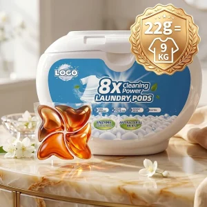 22g Super Concentrated Premium Fragrance 8X Clean Disposable Eco Friendly Mite Control Laundry Pods Hotel
