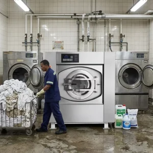 30kg 50kg Commercial Washing Machine Laundry Equipment Front Loading Industrial Laundry Washer for Hotels Hospital