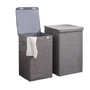 40*40*63CM Washable Laundry Basket Dirty Clothes Storage Bins Laundry Hamper for Bathroom