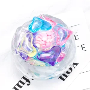 5 in 1 Laundry Pods Cleaning Laundry Detergent Fragrance Booster Beads Bitter Pod Child Safe 100 Pcs Box