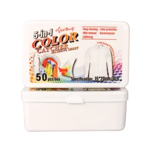 50pcs 5 in 1 Color Catcher Fabric Fragrant Disposable Laundry Detergent Sheet for Clothes Washing Free Sample