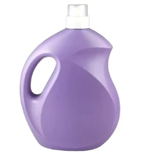 5L Empty Durable HDPE Liquid Detergent Bottle with Pump Sprayer and Screen Printed Logo