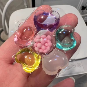 6 in 1 Laundry Capsule Fruit Fragrance Type Lasting Fragrance Including Fragrance Enhancement Beads 10g