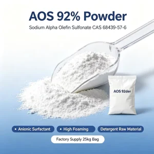 92% Sodio Alfa Olefina Sulfonato AOS Polvere CAS 68439 57 6 Surfactante Anionico per Detergente per Lavatrice Liquido per Lavastoviglie