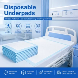Absorbent Medical Bed Liner Disposable Hospital Care Absorbent Pad Disposable Medical Underpad Disposable Hospital Bed Pad