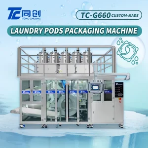 Automatic Laundry Pods Packaging Machine with Multi Chamber High Efficiency Pneumatic Driven Motorized Energy Saving