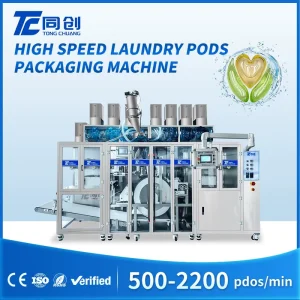Automatic Pneumatic High Productivity Laundry Pod Filling & Sealing Machine for Liquid and Powder Materials