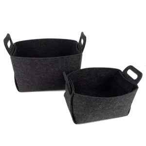 Baiger Customized Foldable Eco-Friendly Felt Storage Basket Modern Design for Living Room Use Laundry Bag Basket for Clothing