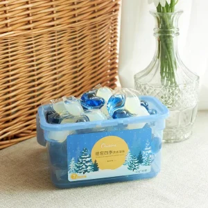 Box Laundry Detergent Pods with Multi Concentrated Enzymes Silence of Late Winter Scent Laundry Detergent Laundry Capsules