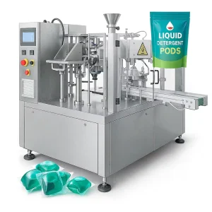 CE Certified Machinery Full Automatic Pva Water soluble Laundry Detergent Pods Filling Packing System Packaging Machine