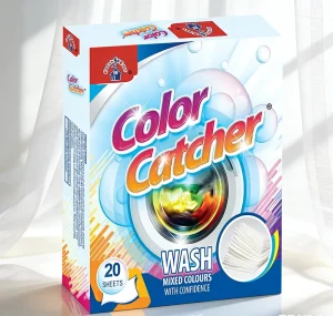 COLOR CATCHER SHEETS Anti Color Bleeding Disposable Laundry Dye Grabber for Mixed Washing