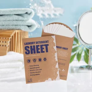 China Factory Biological Enzyme Laundry Detergent Travel Laundry Detergent Sheets Eco friendly Hypoallergenic Enzyme base