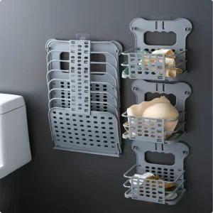 Collapsible Foldable Hanging Laundry Basket PP Material Wall Mounted Storage for Dirty Clothes Organization Waterproof