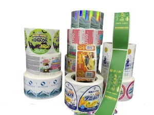 Colorful BPA Free Eco Friendly Baby Label Coated Paper Adhesive Sticker Custom Feeding Bottle Oil Proof Waterproof Labels