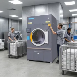 Commercial Hotel Use Corrosion Resistant Stainless Steel Fully Automatic High Capacity Multi Voltage CE Certified Laundry Dryer