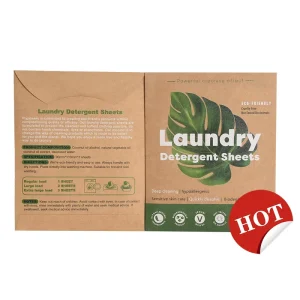 Concentrated Liquidless No Plastic Laundry Detergent Sheets Feuille De Lessive Hoja De Detergente Para Ropa Waschmittelblatt