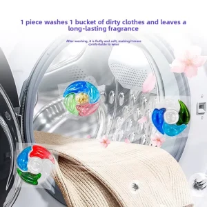 Cross-Border Five-Chamber Liquid Laundry Detergent Beads Fruity Fragrance Long-Lasting Stain Removal Apparel Detergent