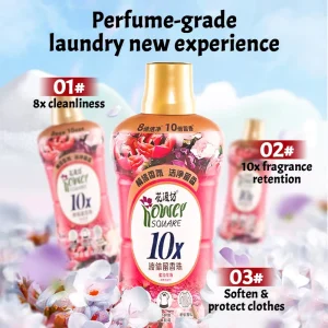 Custom Floral Scent Booster Beads Disposable Eco Friendly Apparel Laundry Detergent Liquid Soap with Lasting Fragrance