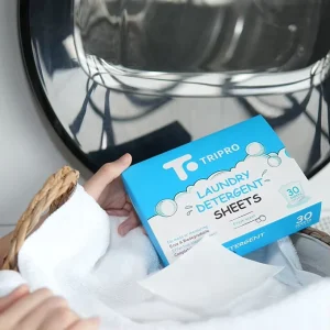 Custom Plant Based Detergent Sheets Non toxic Laundry Sheets Zero Waste Disposable Laundry Detergent Strips