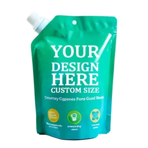 Custom Printed Stand up Spout Pouch Leakproof Liquid Packaging Bag for Laundry Detergent Soap Refillable Bag with Nozzle Cap