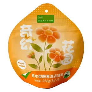 Custom Round Shape Liquid Leakage Proof Stand up Pouch Disposable Laundry Detergent Packaging Bag for Tampons