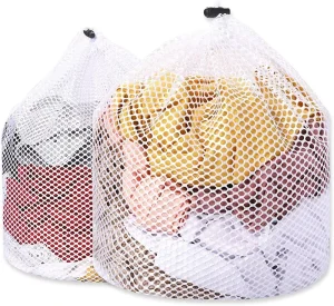 Custom Size Durable Machine Washable Mesh Laundry Washing Bag with Drawstring Closure