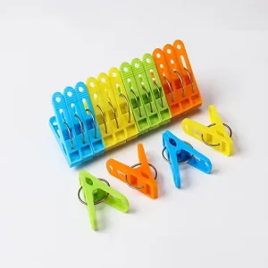 Decorative Plastic Laundry Clothespins Bag Clips for Clothing Use for Living Room