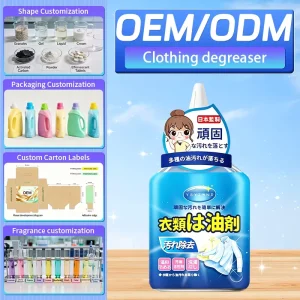 Disposable Liquid Floral Fabric Cleaner for Apparel Deep Stain Odor Removal 30% 50% for Ingredients King Oil Stains