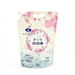 Doypack Stand up Spout Washing Powder Packaging Bag Liquid Laundry Detergent