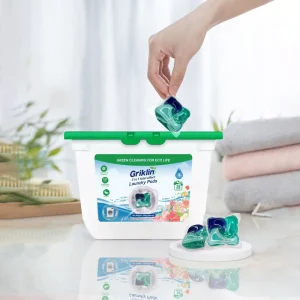 Eco Friendly Biodegradable Double Layer Laundry Pods for Kids Factory Price Laundry Detergent Capsules