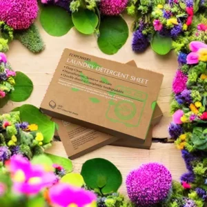 Eco Friendly Clothes Cleaning Tablet Natural Laundry Detergent Strip Sheet Biodegradable Zero Waste Sheet Detergent