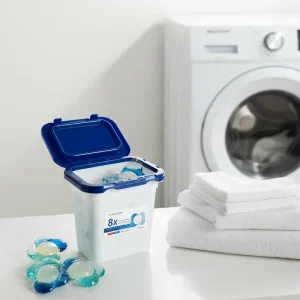 Eco Friendly Disposable Laundry Beads Gel Shape 30-50% Active Ingredients Apparel Use Detergent Pods Floral Scent