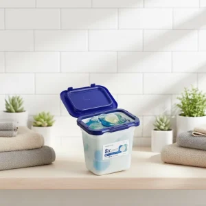 Eco Friendly Disposable Laundry Beads Gel Shape 30%-50% Active Ingredients Apparel Use Detergent Pods Floral Scent