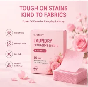 Eco Friendly Disposable Multi Scent Custom Laundry Detergent Sheets with Low Foam & Hypoallergenic Fragrance Options OEM