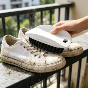 Eco Friendly Durable Lightweight PP Material Laundry Clothes Brush with Handheld Design for Home and Hotel Use