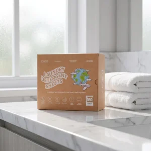Eco Friendly Laundry Detergent Sheets Biodegradable Plant Based Washing Strips Bulk Laundry Sheet