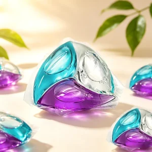 Eco Friendly Laundry Pods Water Soluble Film Biodegradable Formula Deep Clean Long Lasting Fragrance Laundry Beads