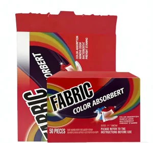 Eco Friendly Nonwoven Color Fabric Catcher Sheets Laundry Dye Capture Color Catcher Sheet for Cloths Laundry