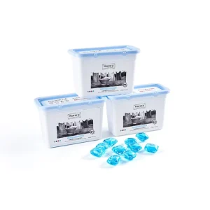 Eco Friendly Sustainable Packaging 4 1 Laundry Detergent Pods High Efficiency Anti Bacterial Softening Remove Odor Anti Mite