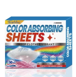 Eco-friendly Disposable Non-Woven Fabric Color Absorption Paper Dye Trapping Sheet for Preventing Staining Laundry Color Catcher