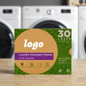 Factory Laundry Detergent Organic Laundry Detergent Natural Fragrance Laundry Detergent Sheet 30 Loads