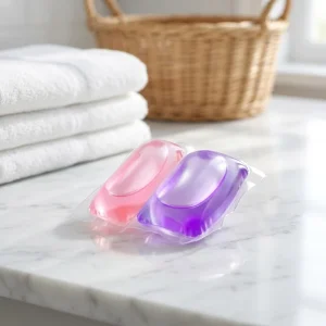 Floral Scent Laundry Pods Concentrated Washing Beads Quick Dissolve Stain Removal for All Fabrics