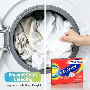 For Color Catching Degradable Laundry Sheets Dye Trapping Tablets for Effective Color Grabber in Laundry Care