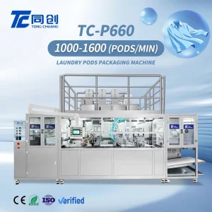 Full Auto Pneumatic Sealing Chemical Film Feeding Multi Chamber Wood High Accuracy Energy Saving High Productivity Laundry Pods